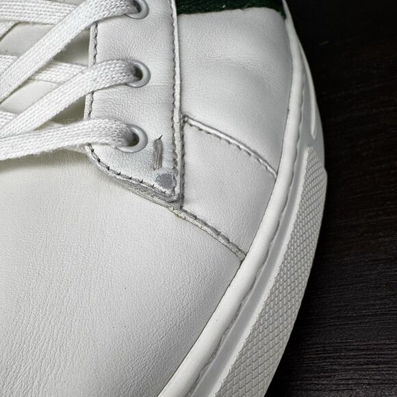 Gucci Ace White Leather Low Top Sneakers Green Red Web Croc Heel Size 11 US 12 main image 14